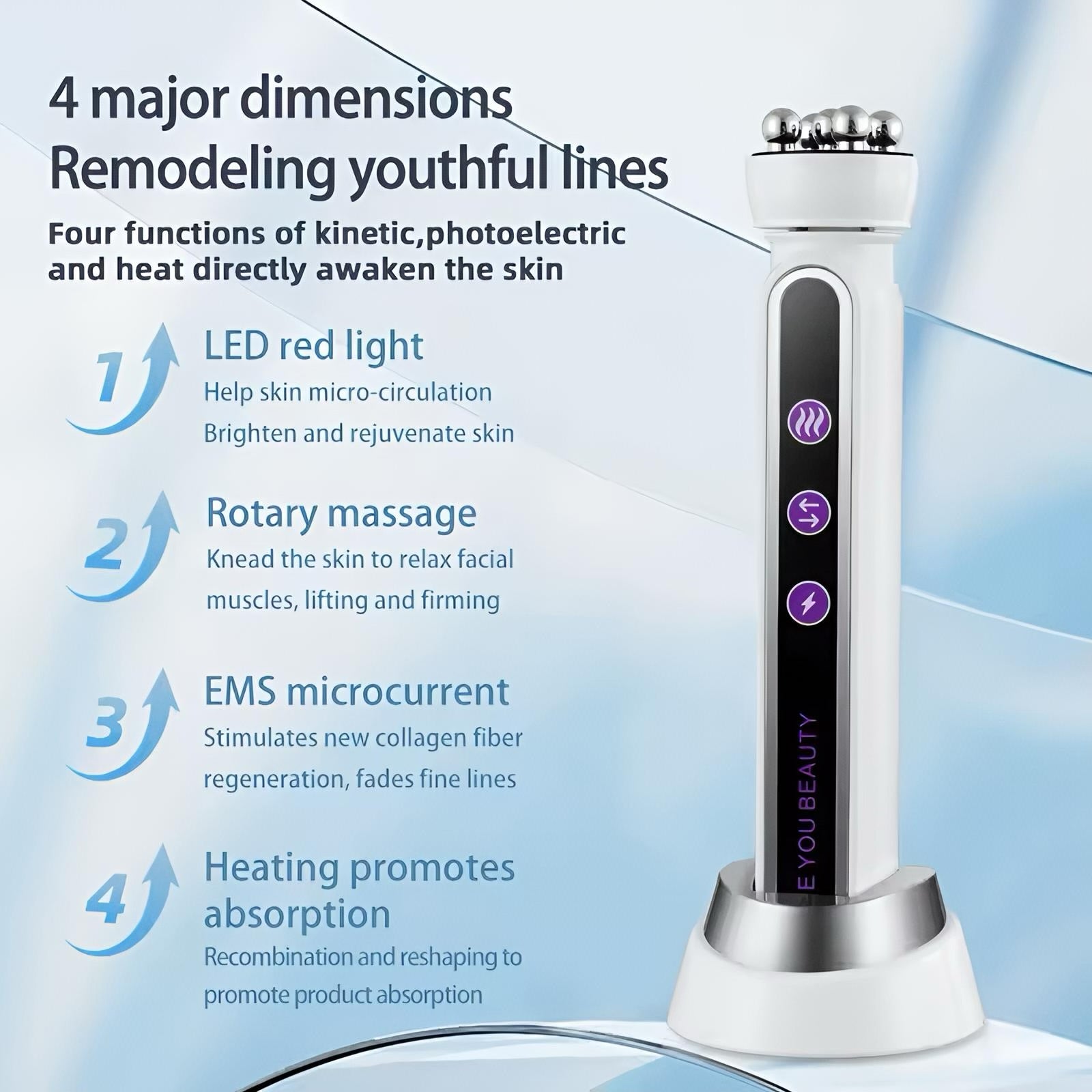 Electric facial roller